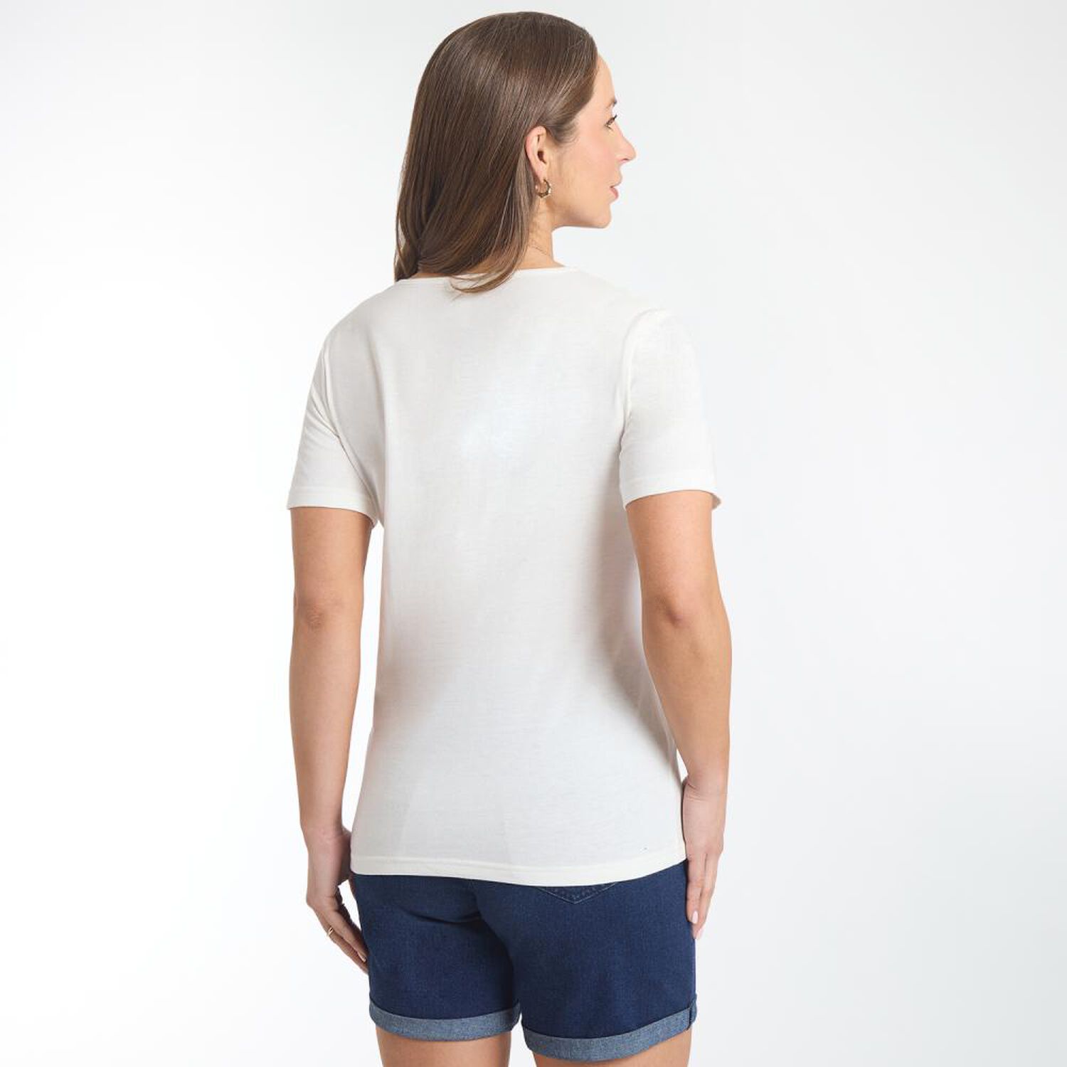 Polera Aplicaci&oacute;n Macrane Manga Corta Cuello Redondo Mujer Geeps image number 3.0