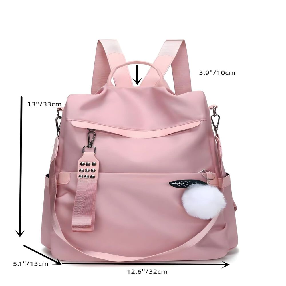 Mochila Bolso Urbana Antirrobo Para Mujer Rosa image number 1.0
