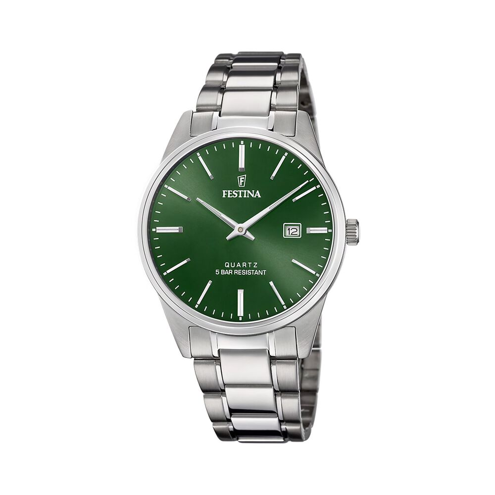 Reloj F20511/5 Festina Verde Hombre Acero Clasico image number 0.0