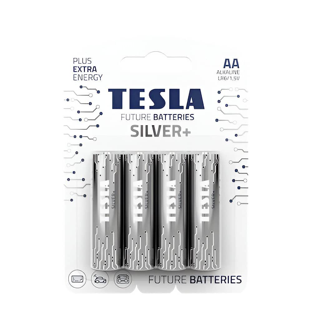 Pack 12 Pilas Aa Tesla Silver+ Alkaline Plus Extra Energy image number 3.0