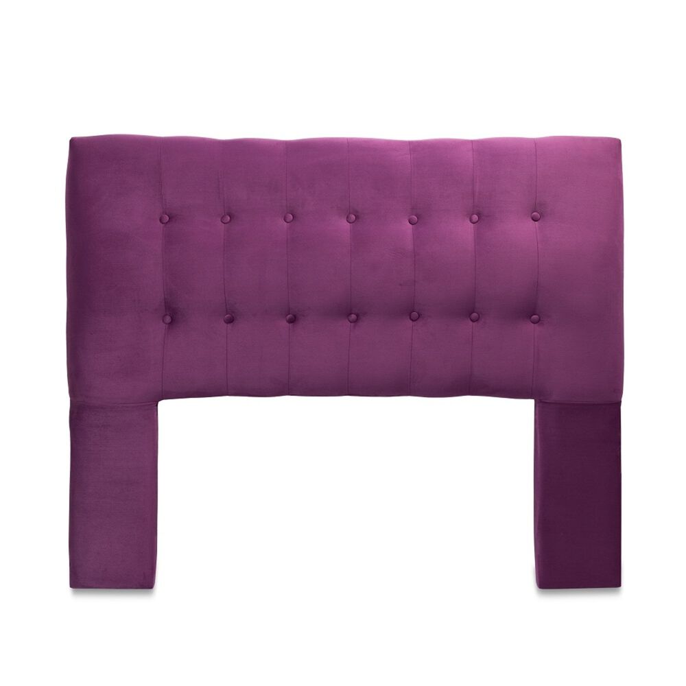 Respaldo Sevilla Con Patas Felpa King Morado image number 0.0
