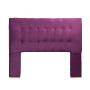 Respaldo Sevilla Con Patas Felpa King Morado