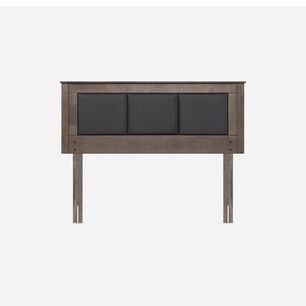 Cama Europea Rosen Indie / 2 Plazas / Base Dividida  + Respaldo Rachel Gris