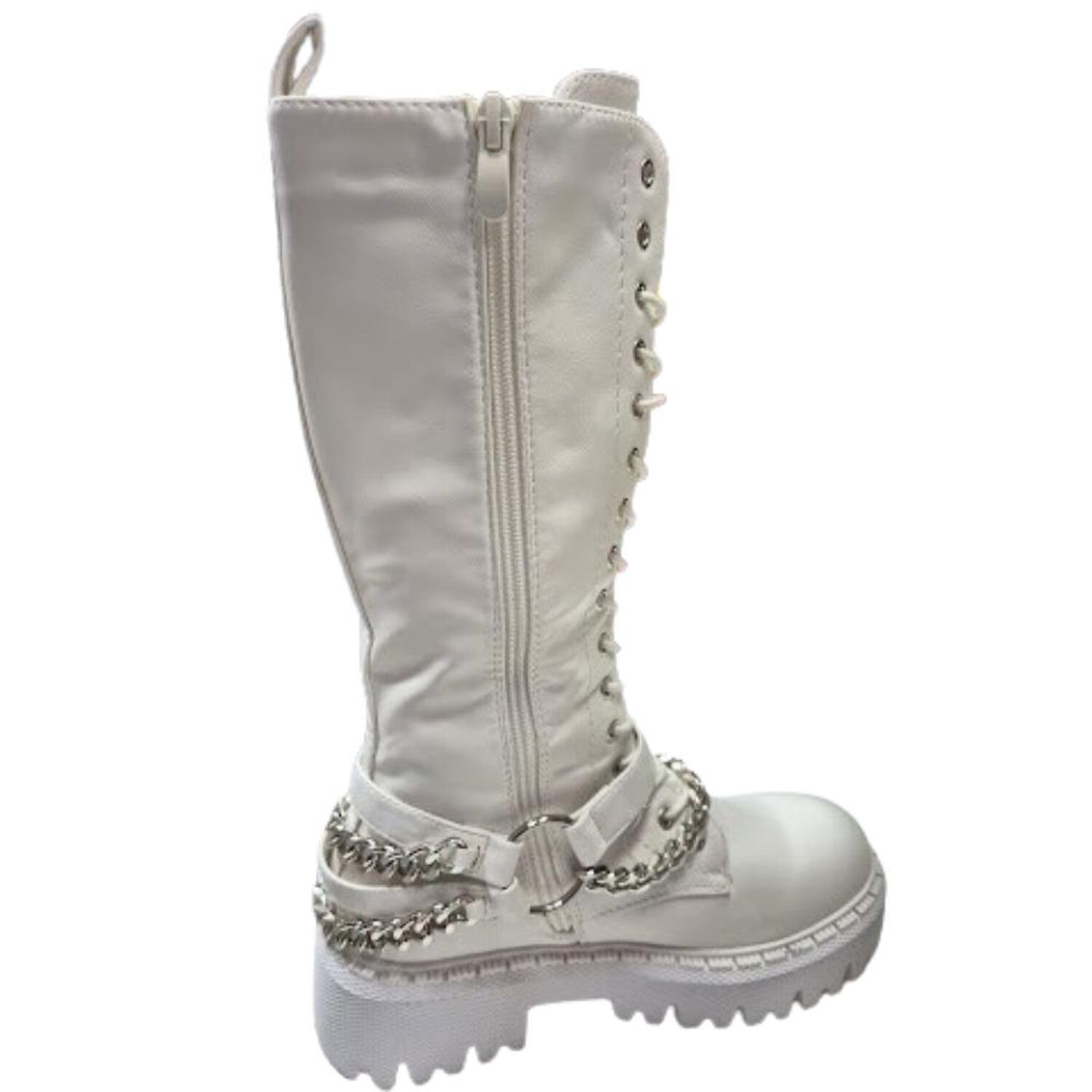 Bota De Invierno Mujer Blanco Larga image number 1.0