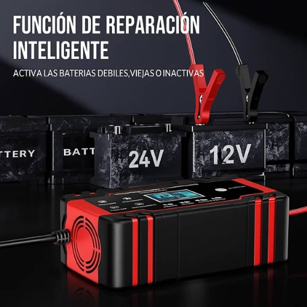 Cargador Bater&iacute;a 12v 10a Auto Moto Carga Rapida Inteligente image number 3.0