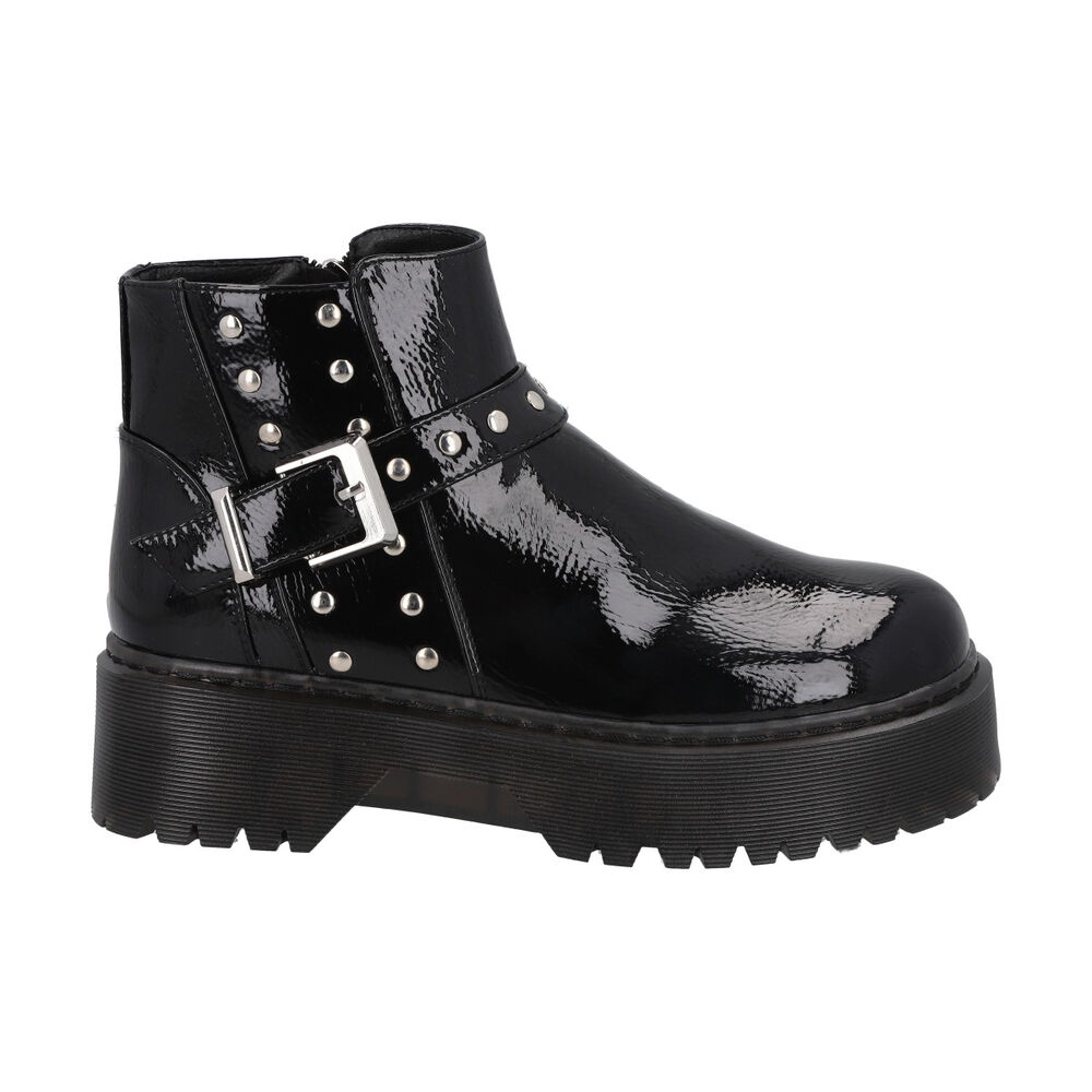 Botin Casual Mujer Negro Plataforma Rob 53 Police image number 0.0
