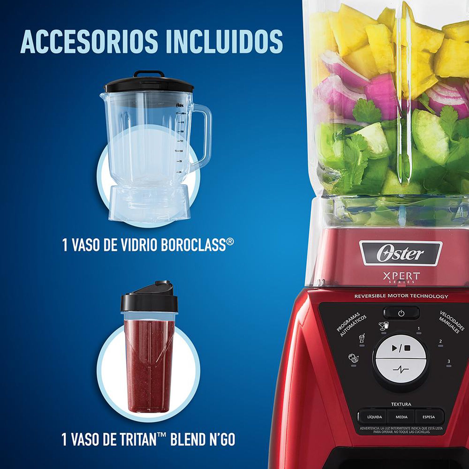 Licuadora Oster BLST3B-RPG-052 / 2 Litros / 1100W image number 6.0