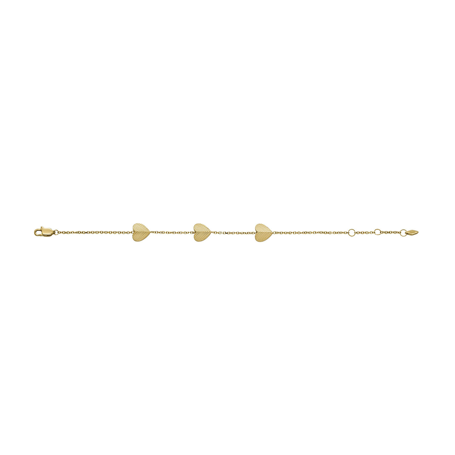 Pulsera Fossil Jf04653710 Dorado Mujer image number 1.0