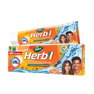 Dabur Herb&acute;l Pasta Dental Clove Gel + Cepillo 150gr