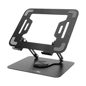 Soporte Base Aluminio Para Notebook Giro 360
