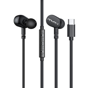 Audifonos Awei Tc-7 In Ear Tipo C Negro
