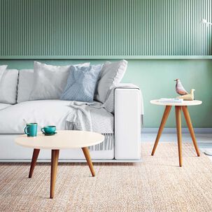 Set Mesa De Centro + Mesa Lateral Alba Off White