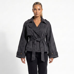 Chaqueta Blazer Denim Mujer Oversize Rashel