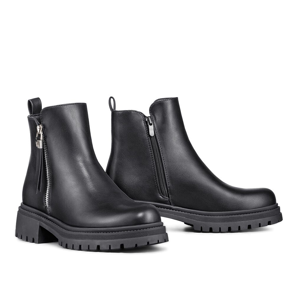 Botin Casual Mujer Eco Cuero Plataforma Vintage Weide Zs67 image number 5.0