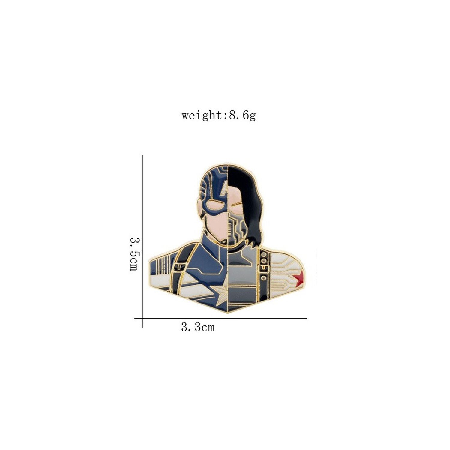 Pin Capitan America Y Winter Soldier- Marvel image number 4.0