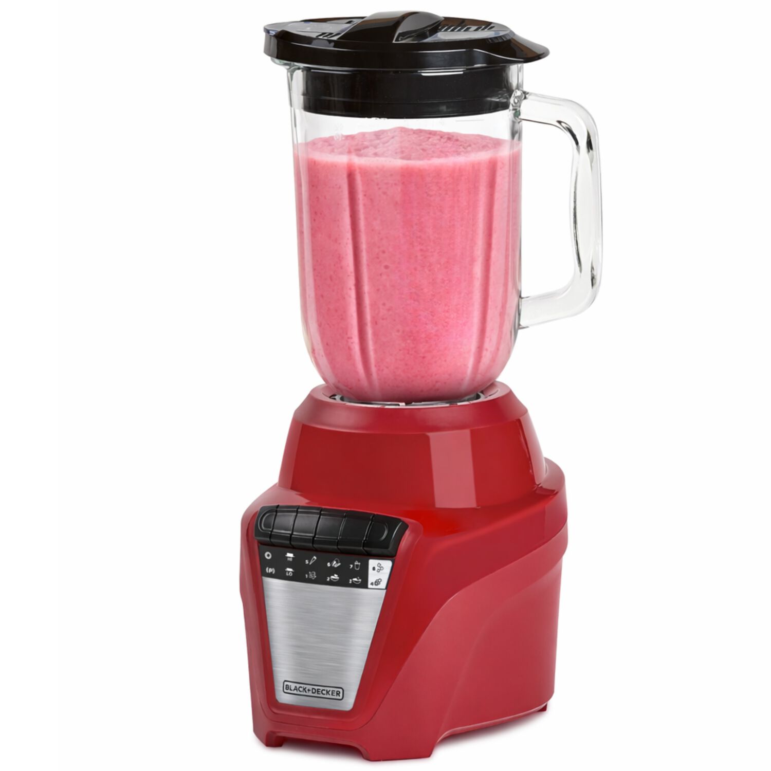 Licuadora Black+decker 700w Vaso De Vidrio 1.5l Roja image number 0.0