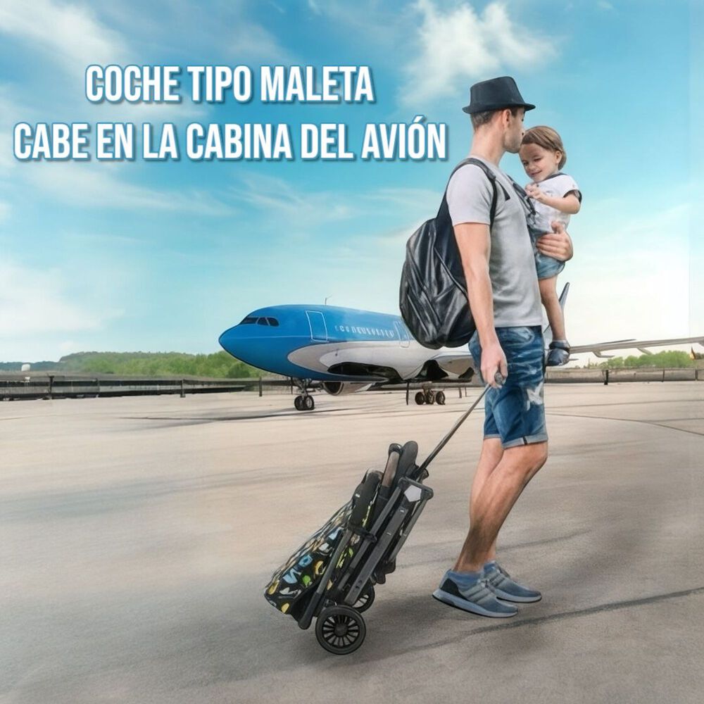 Coche De Paseo Tipo Maleta 0-3 A&ntilde;os Milan Gris By Lubabycas image number 2.0