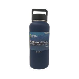 Botella Metalica 960ml Color Azul - Bmng12 - National Geographic