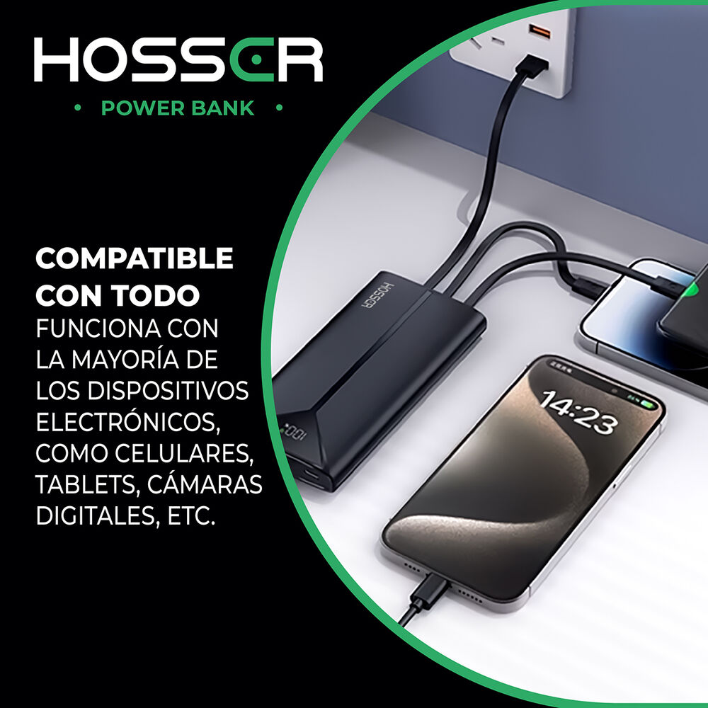 Power Bank 20000mah Hosser Cargador Portatil Celular Externo image number 5.0