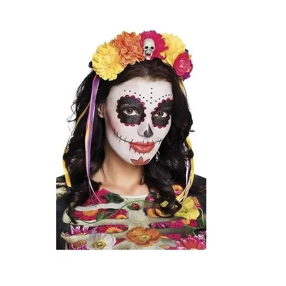 Diadema Cintillo Catrina Calavera Halloween image number 1.0