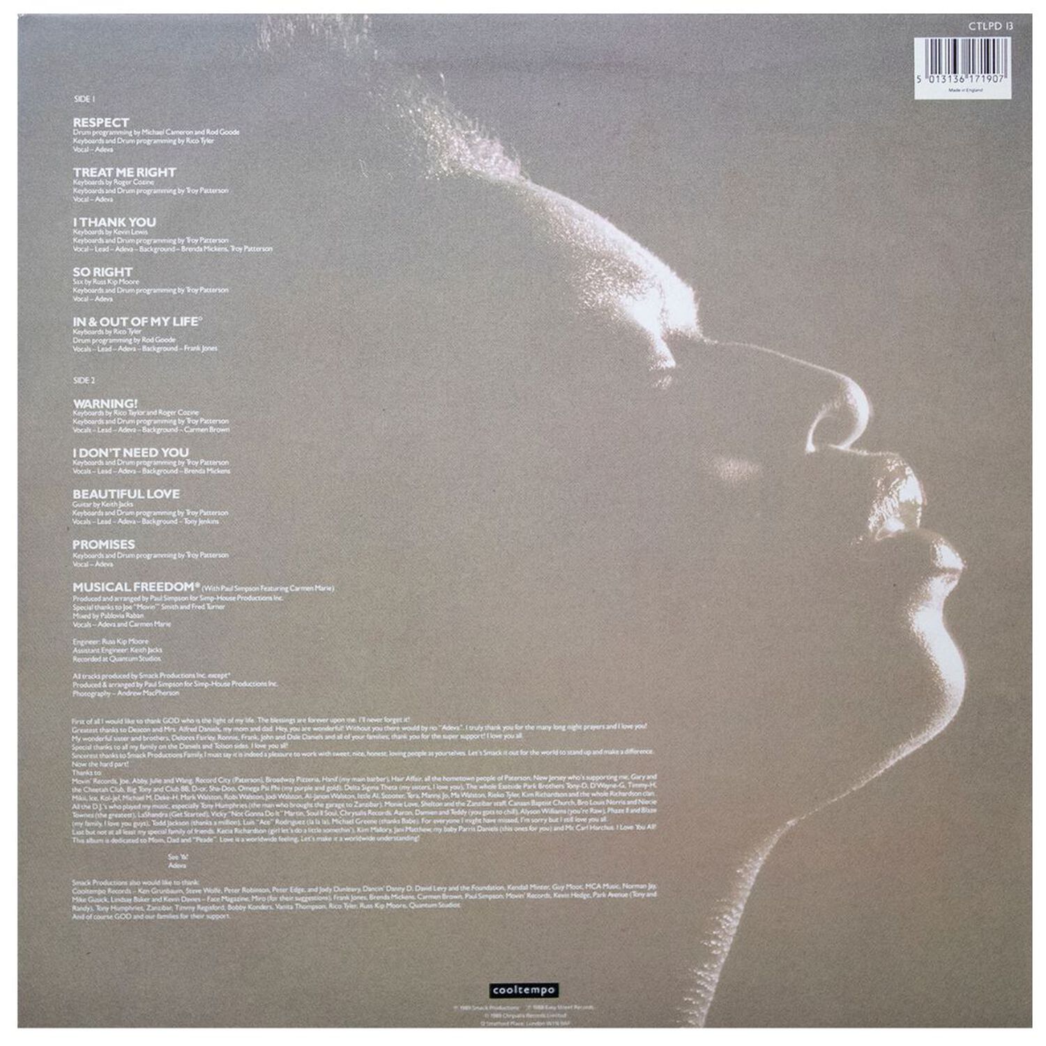 Adeva - Adeva (lp+12" Maxi Single) | Vinilo Usado image number 1.0
