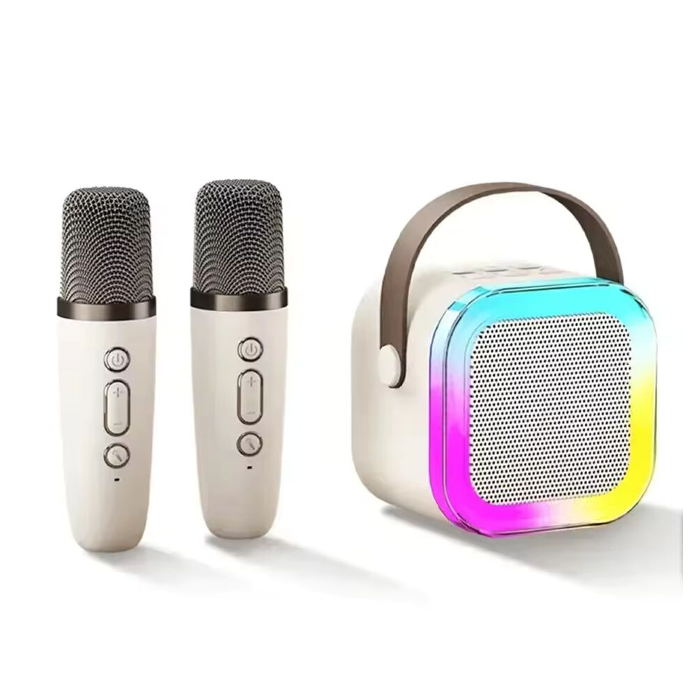Karaoke Portátil Doble Micrófono Bluetooth Con Mini Parlante Rgb image number 0.0