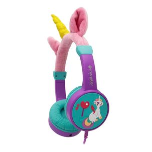 Audifonos Para Ni&ntilde;a Morados Monster Unicornio Ck01m