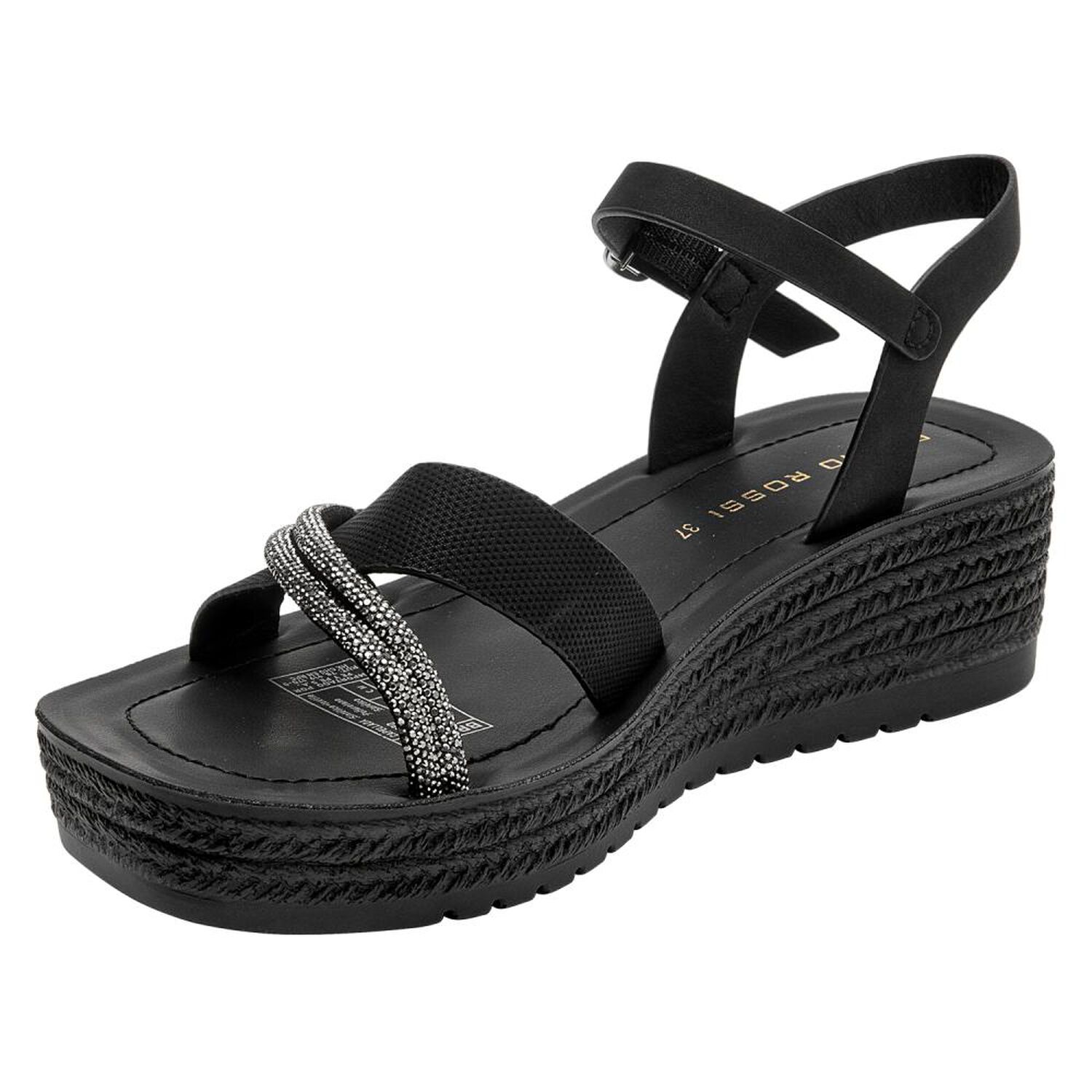 Sandalia Mujer Bruno Rossi Brm0491 Negro image number 2.0