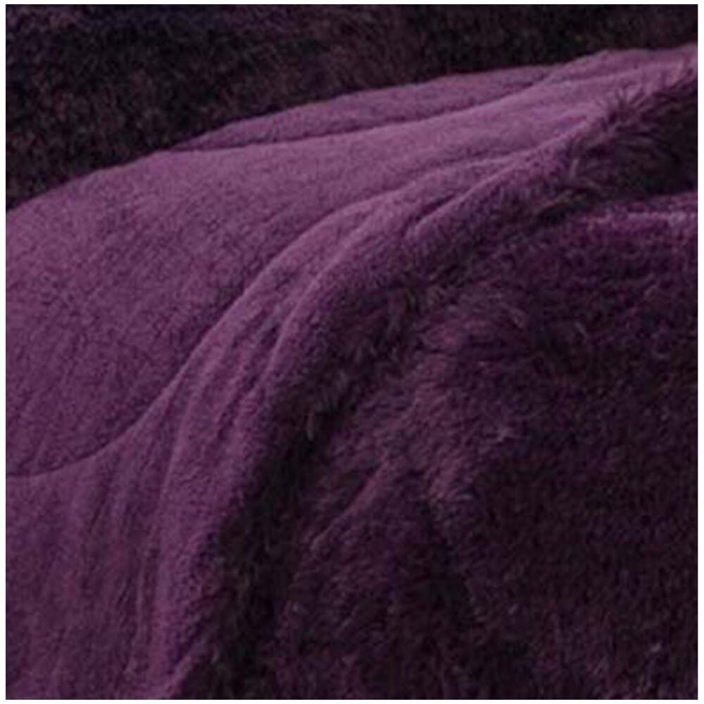 Cubrecama Peludo Con Chiporro 2 Plazas Morado image number 1.0