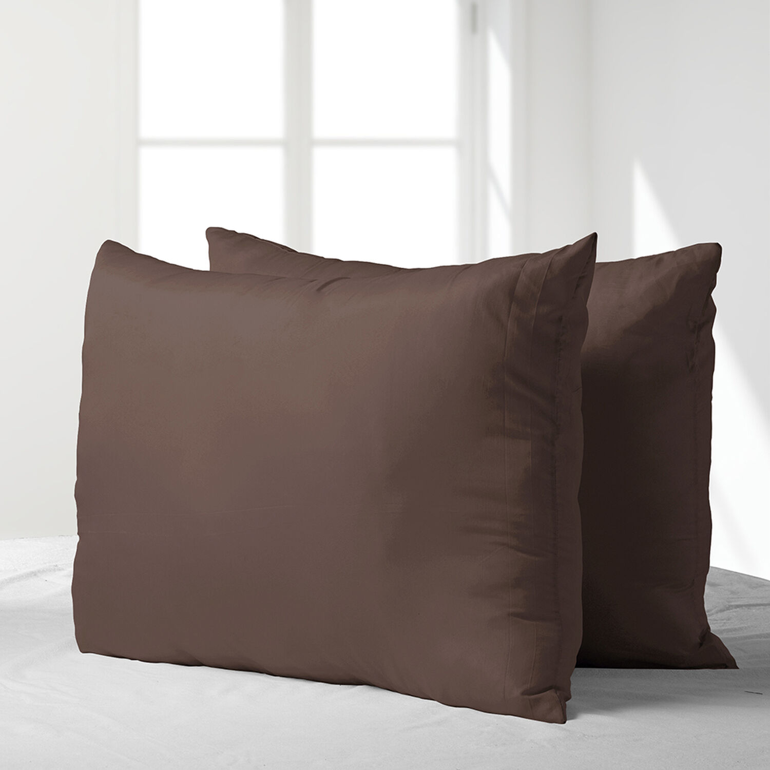 Set 2 Almohadas Eco Chocolate 50x70 image number 1.0