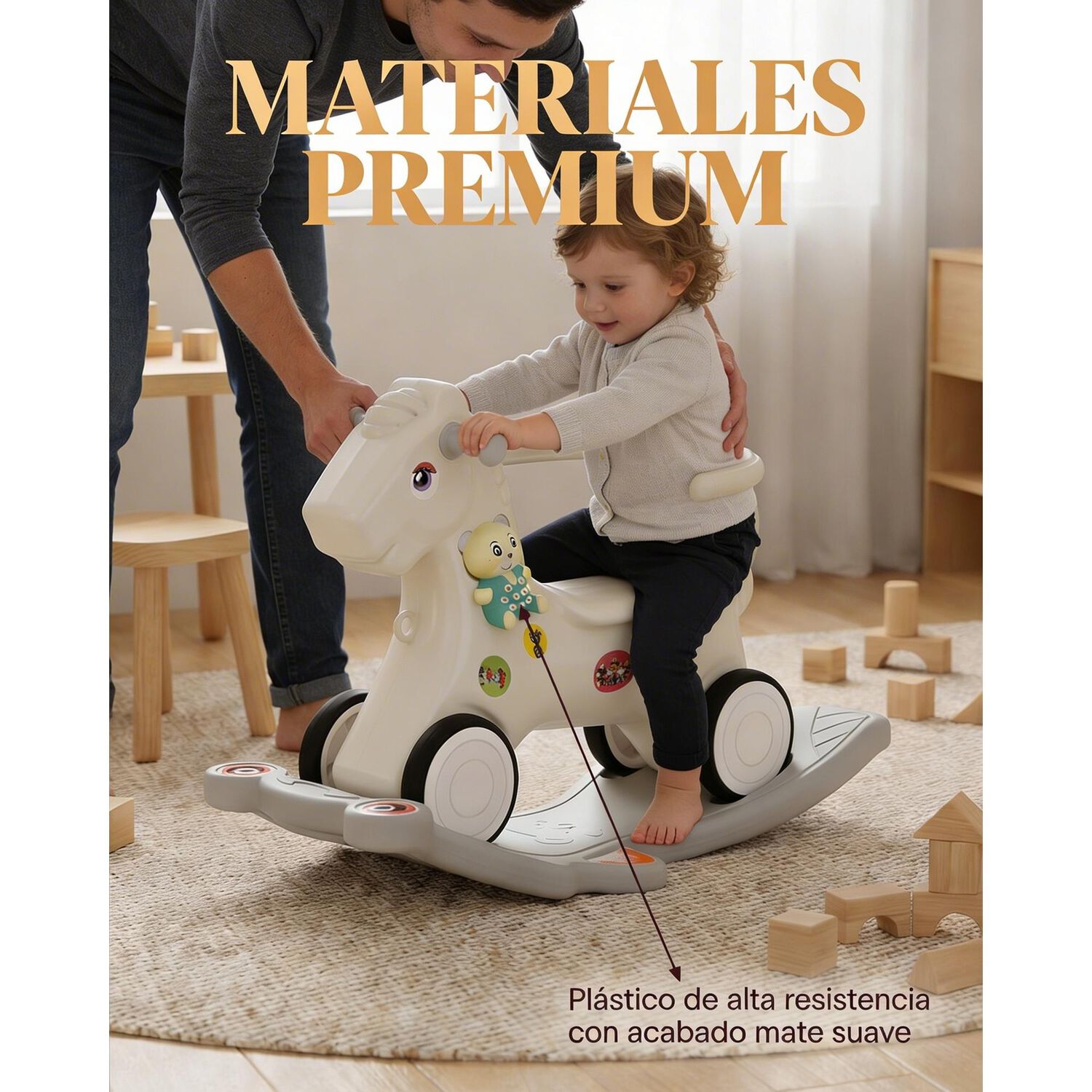 Balancin Caballito De Plastico Infantil Ni&ntilde;o image number 2.0