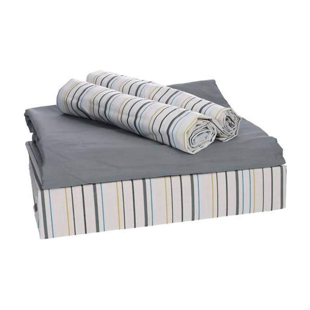 Sabana Andes Estampada 180 Hilos Listado 101 2 Plaza image number 1.0