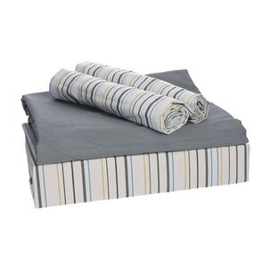 Sabana Andes Estampada 180 Hilos Listado 101 2 Plaza