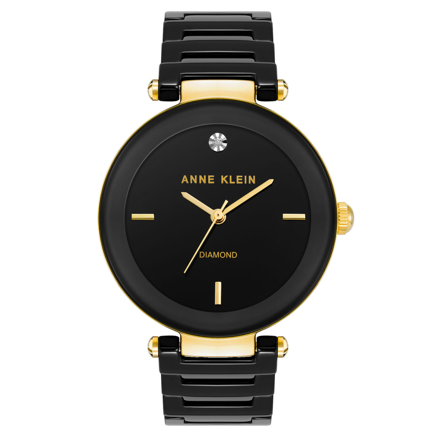 Reloj Negro Anne Klein Mujer Ak/1018bkbk image number 0.0