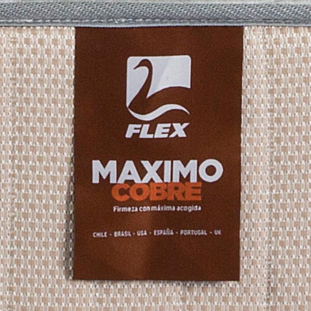 Cama Europea Flex Máximo Cobre / Super King / Base Dividida  + Respaldo image number 4.0