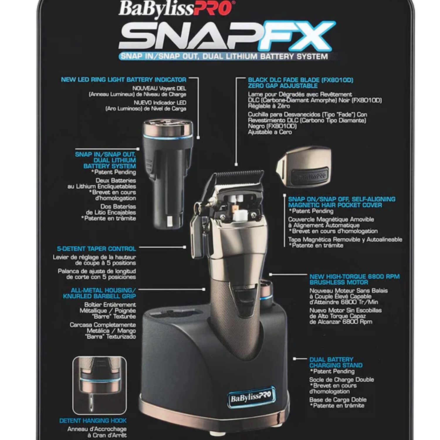 M&aacute;quina Cortadora Clipper Snap Fx Babylisspro image number 2.0