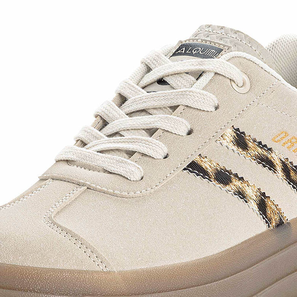 Zapatilla Lesser Beige Print Alquimia image number 3.0