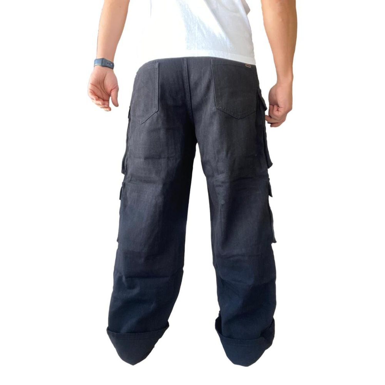 Jeans Di&aacute;bolo Cargo Ancho Wide Leg Hombre image number 4.0