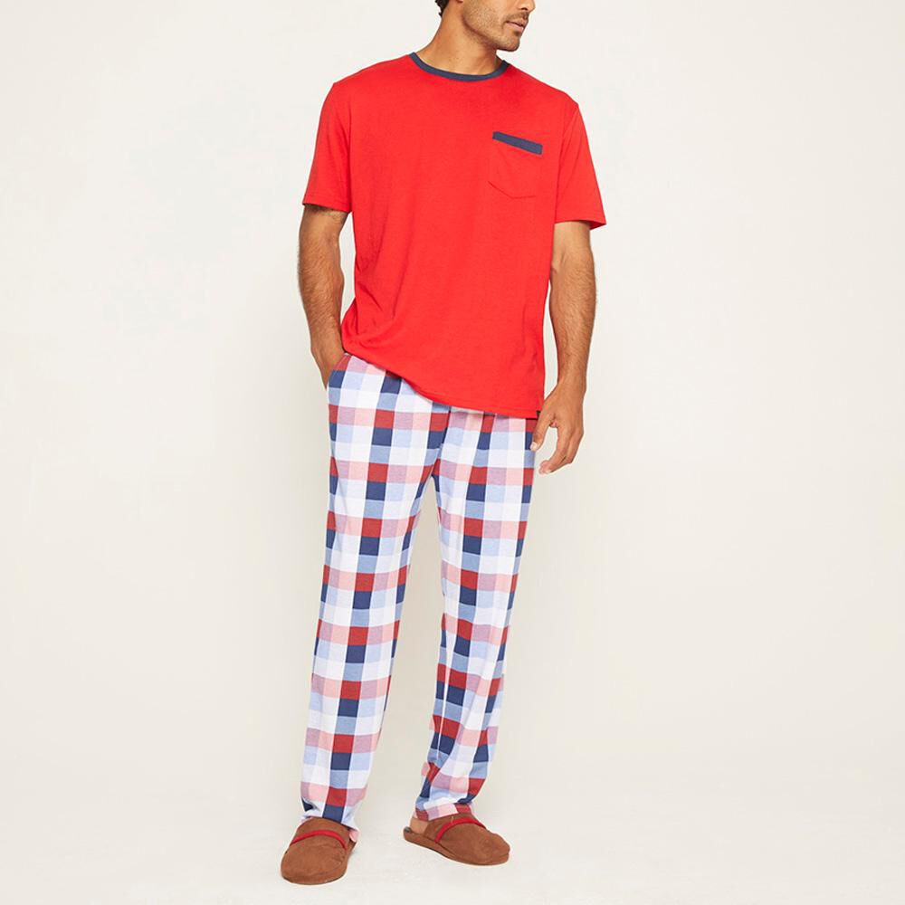 Pijama Manga Corta Hombre Herald image number 1.0