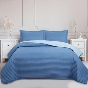 Quilt Andes Bicolor Azul