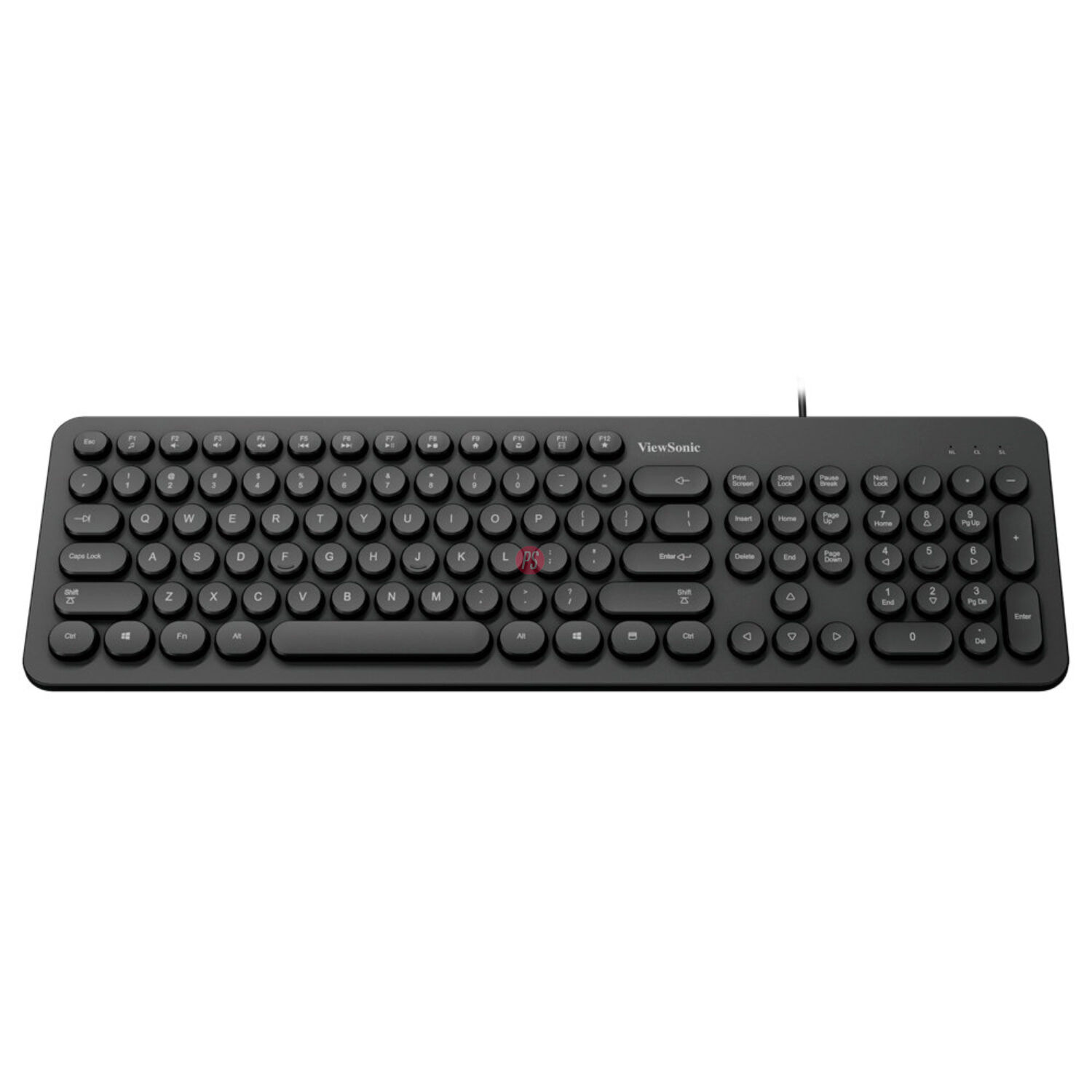 Teclado Pc Usb Teclas Redondas Viewsonic Ku334 - Ps image number 1.0