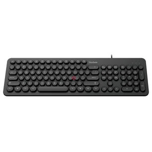 Teclado Pc Usb Teclas Redondas Viewsonic Ku334 - Ps