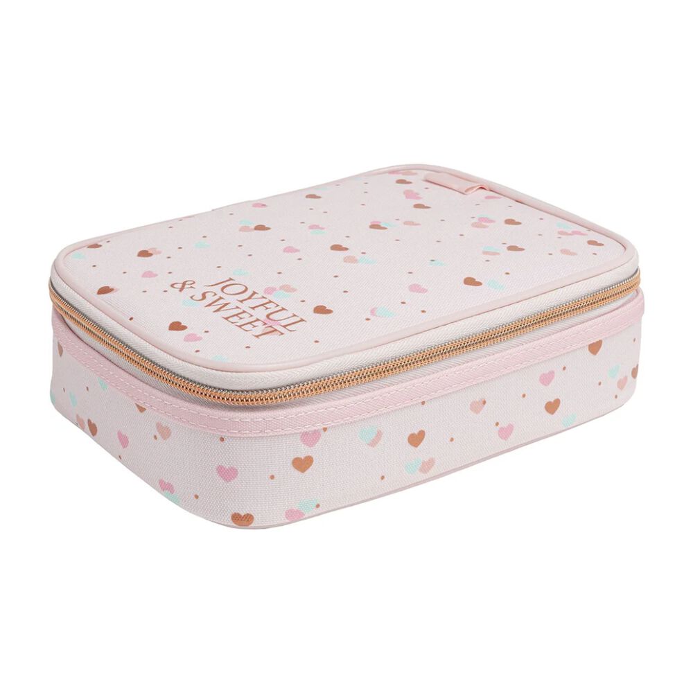 Tilibra Estuche Box Para 100 Lápices Con Divisor Y Elastico Organizador Joyful Y Sweet Rosa image number 0.0