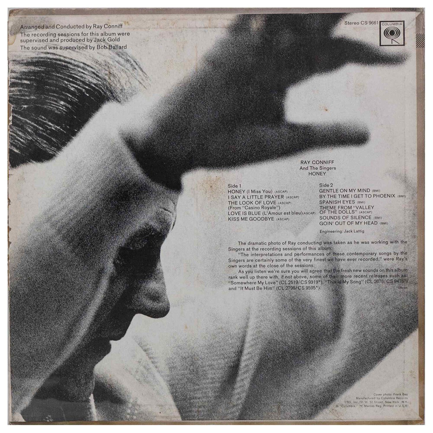 Ray Conniff - Honey | Vinilo Usado image number 1.0