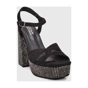 Sandalia Liya Negro Brillante