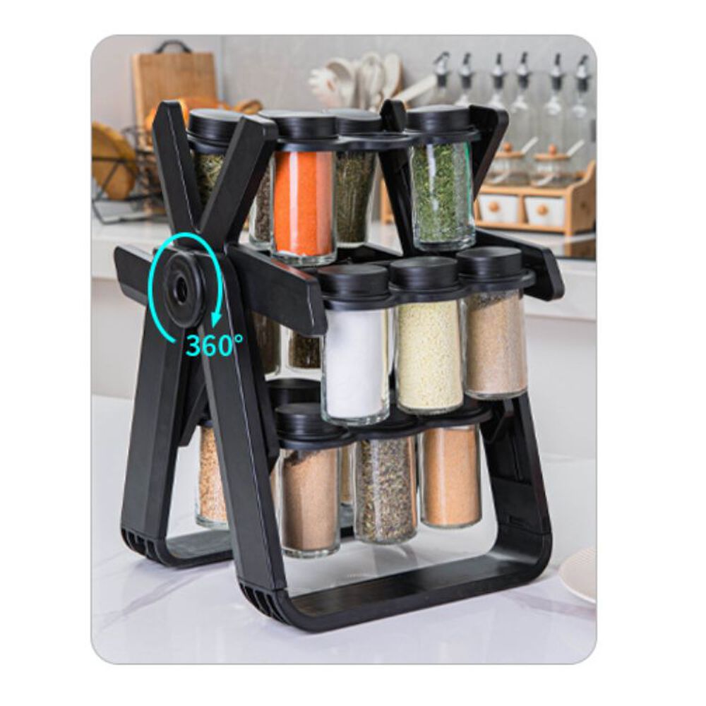 Especiero Giratorio 18 Frascos Ruleta Dispensa Condimentos image number 7.0