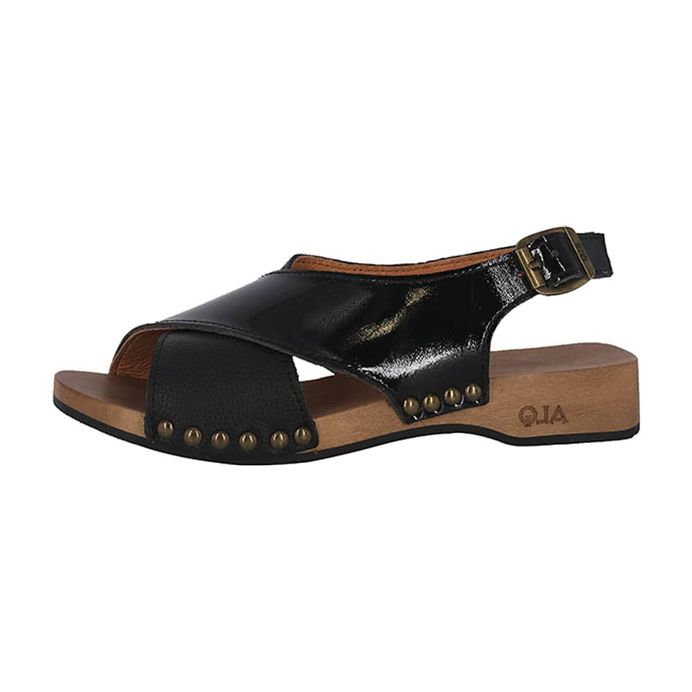 Sandalia Madera Cachi Negro Alquimia image number 1.0