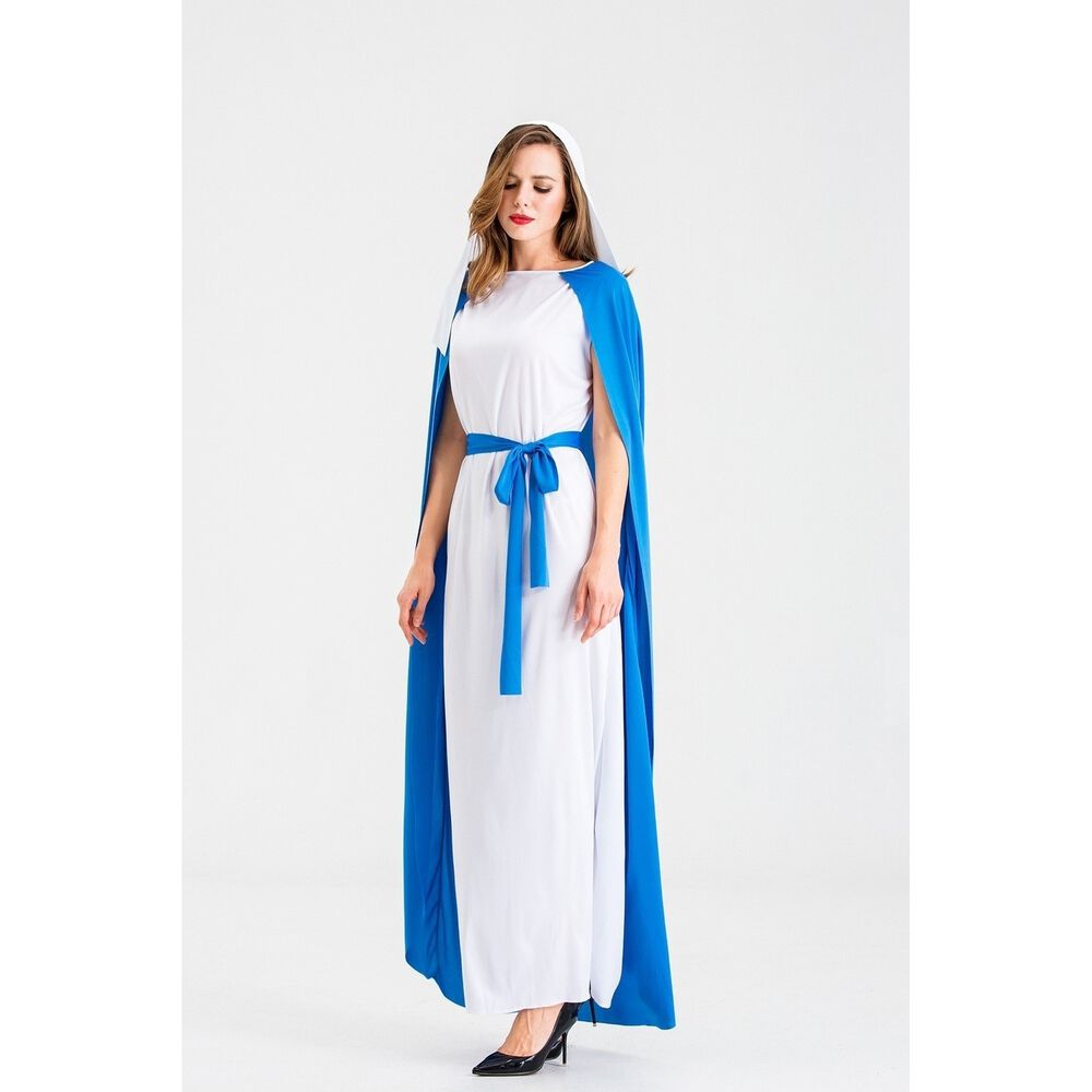 Disfraz Cosplay De Virgen Mar&iacute;a B&iacute;blica Para Adulto image number 4.0