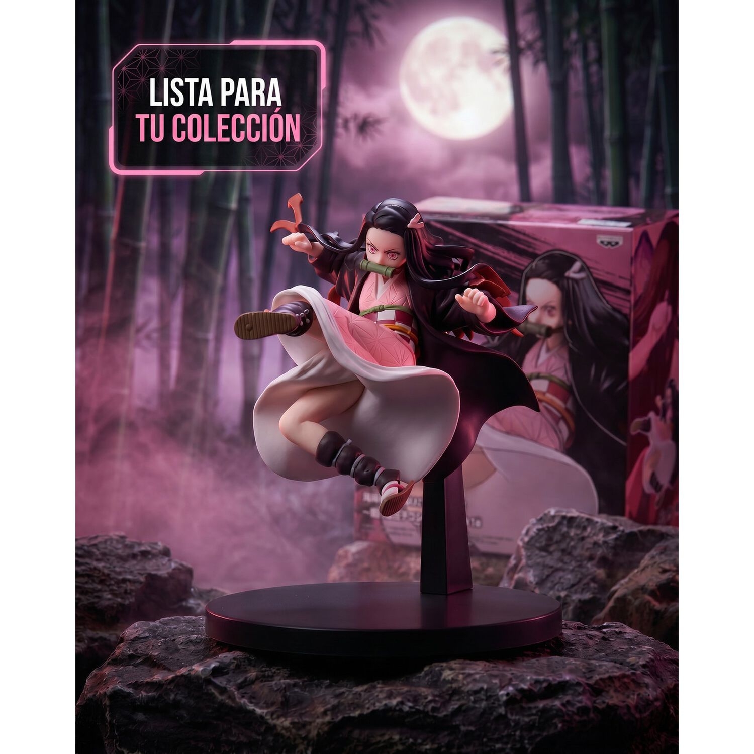 Figura Nezuko Kamado Ataque Banpresto- Kimetsu No Yaiba image number 4.0