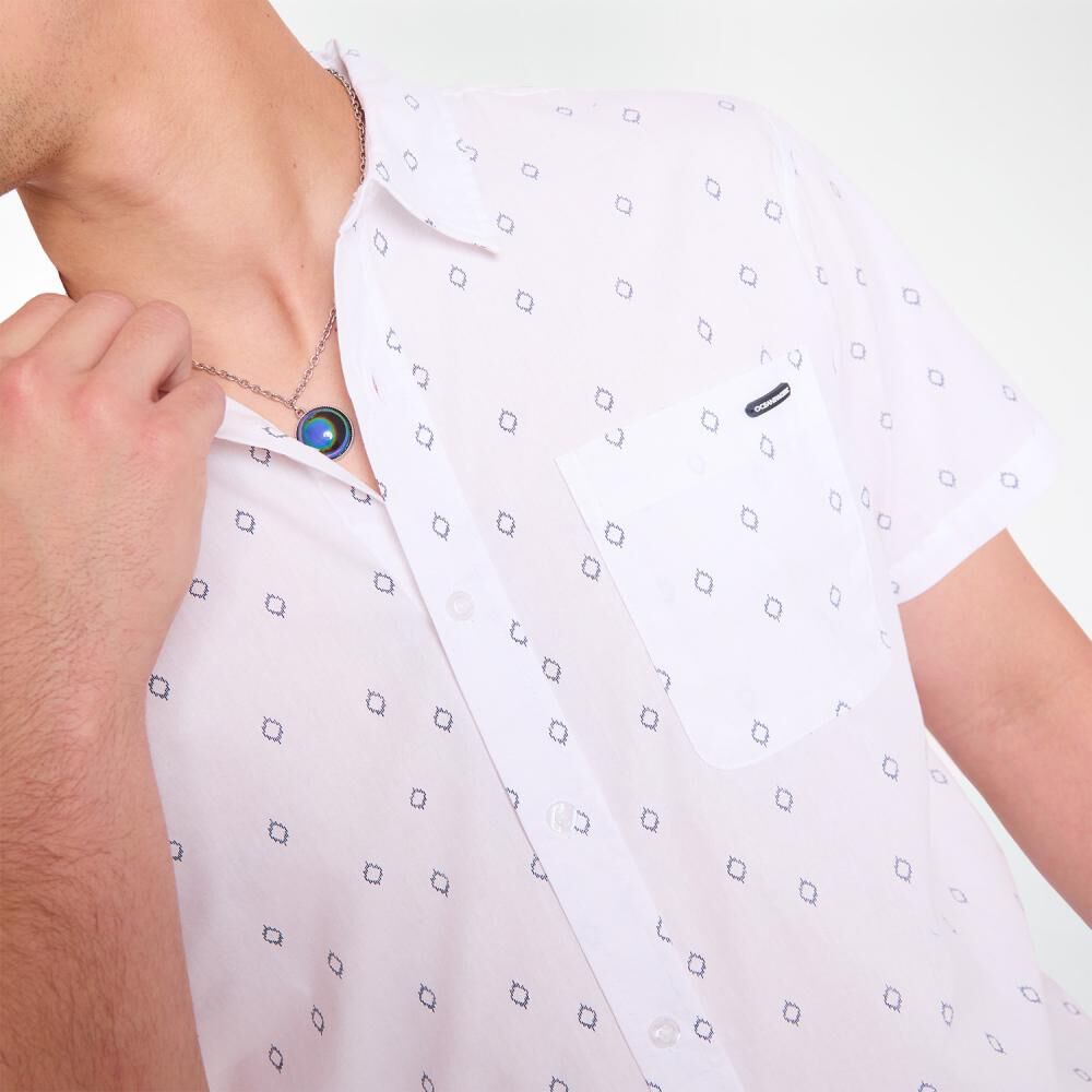 Camisa Estampada Slim Manga Corta Hombre Ocean Pacific image number 4.0
